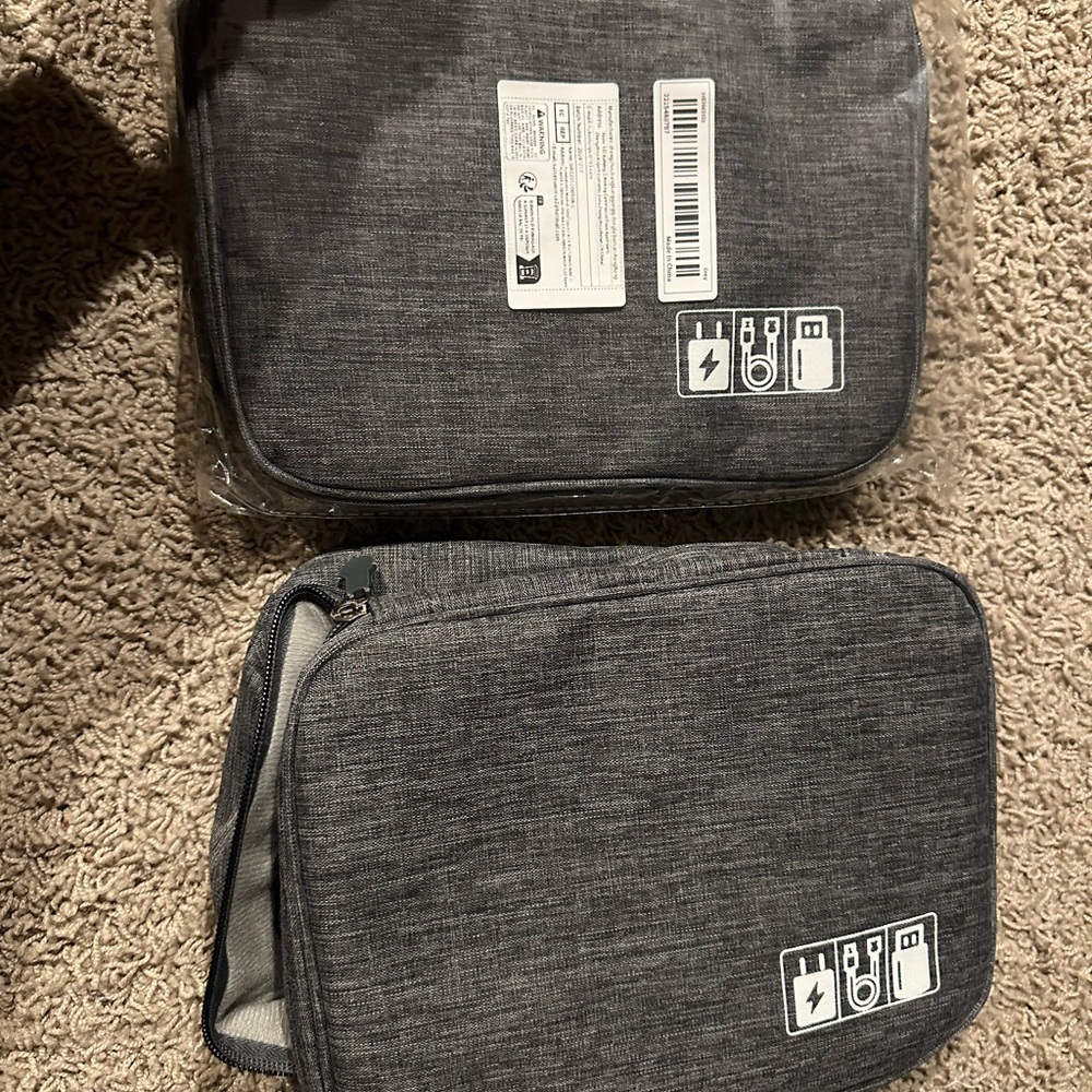 Gray Tech Organizer Bag